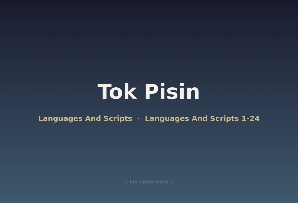 Tok Pisin