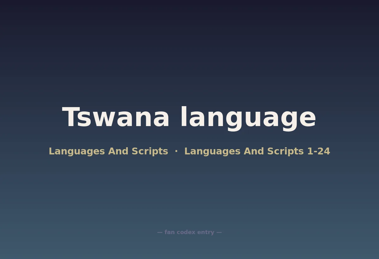 Tswana language