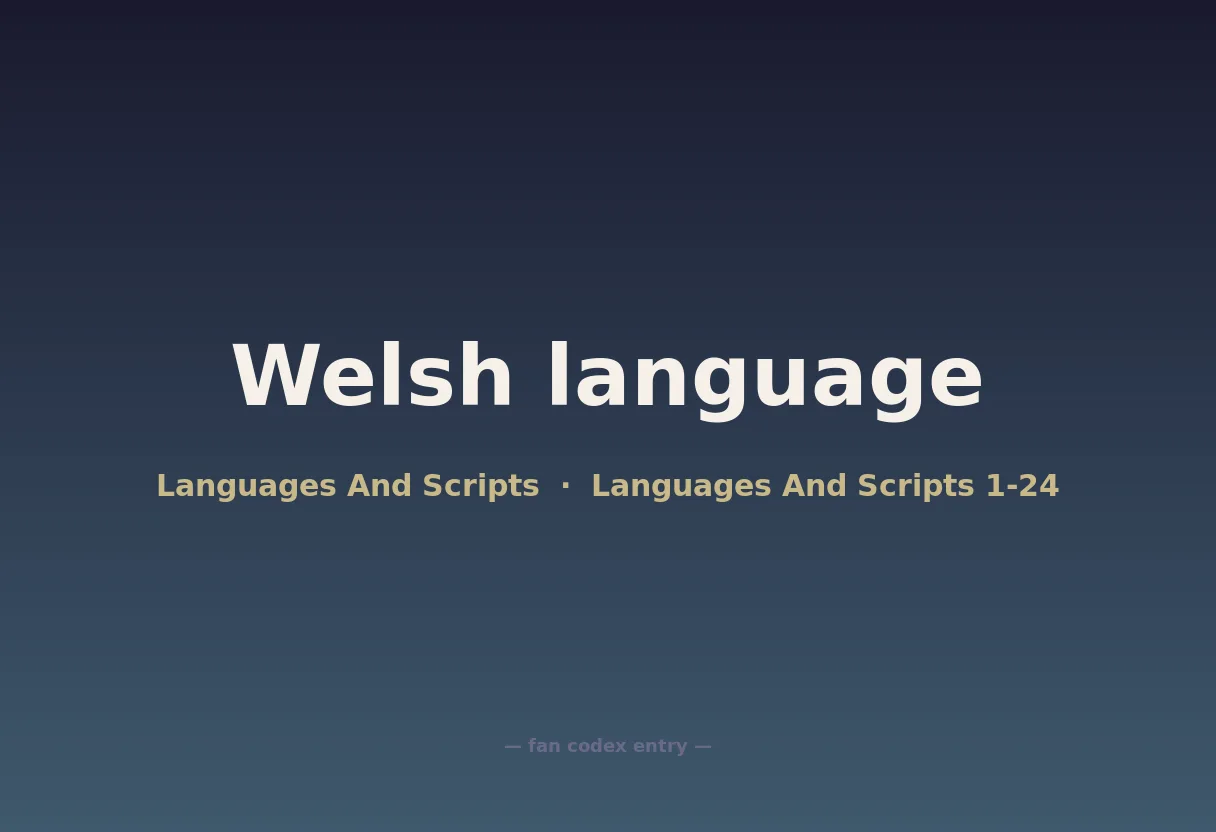 Welsh language